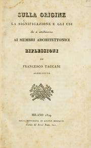 Tapa de Sulla origine, la significazione e gli usi che si attribuiscono ai membri architettonici riflessioni