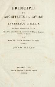 Tapa de Principii di architettura civile