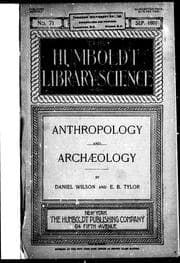 Tapa de Anthropology and archaeology