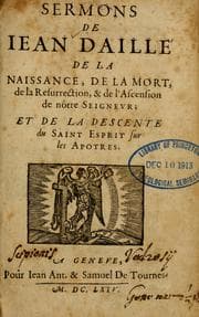 Tapa de Sermons de Iean Daillé