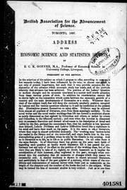 Tapa de Address to the economic science and statistics section