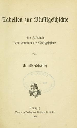 Tapa de Tabellen zur musikgeschichte