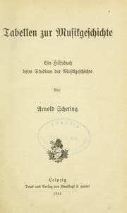 Tapa de Tabellen zur musikgeschichte