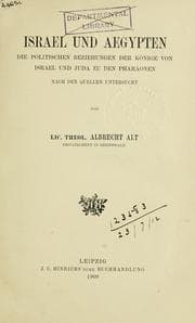 Tapa de Israel und Aegypten
