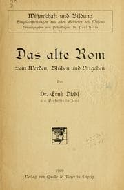 Tapa de Das alte Rom
