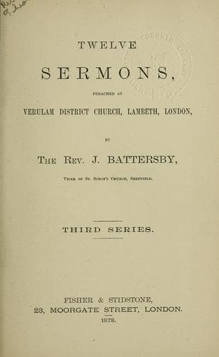 Tapa de Sermons