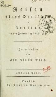 Tapa de Reisen eines Deutschen in Italien in den Jahren 1786 bis 1788
