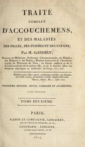 Tapa de Traitcomplet d'accouchemens