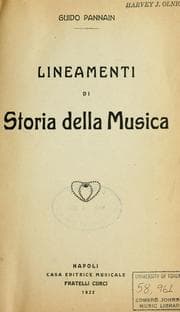 Tapa de Lineamenti di storia della musica