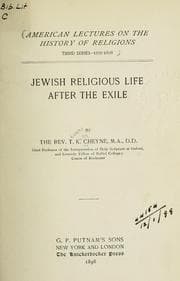 Tapa de Jewish religious life after the exile