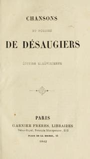 Tapa de Chansons et poésies diverses de Désaugiers