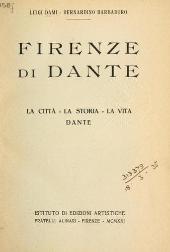 Tapa de Firenze di Dante