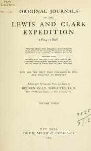 Tapa de Original journals of the Lewis and Clark Expedition, 1804-1806