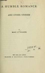 Tapa de A humble romance, and other stories