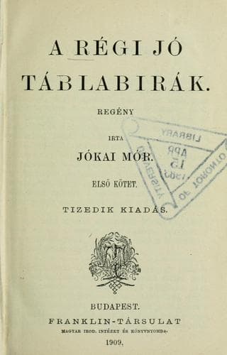 Tapa de A régi jó táblabirák