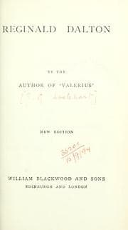 Tapa de Reginald Dalton