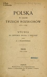 Tapa de Polska w czasie trzech rozbiorów, 1772-1799
