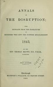 Tapa de Annals of the disruption