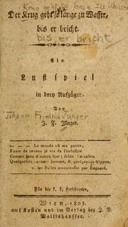 Tapa de Der Krug geht so lange zu Wasser, bis er bricht