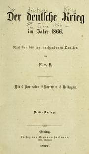 Tapa de Der deutsche Krieg im Jahr 1866