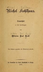 Tapa de Michel Kohlhaas
