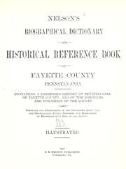 Tapa de Nelson's biographical dictionary and historical reference book of Fayette County, Pennsylvania