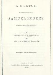 Tapa de Sketch of some of the descendants of Samuel Rogers of Monmouth county, New Jersey