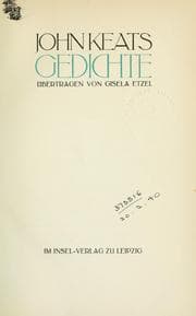 Tapa de Gedichte