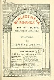 Tapa de Comedia de Calisto e Melibea