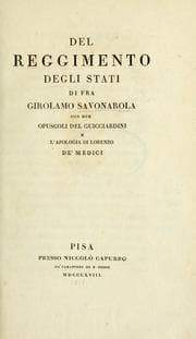 Tapa de Del reggimento degli stati