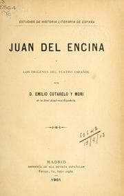Tapa de Juan del Encina y los origenes del teatro español