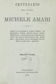 Tapa de Centenario della nascita di Michele Amari