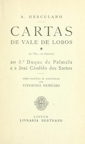 Tapa de Cartas de Vale de Lobos