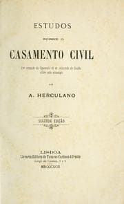 Tapa de Estudos sobre o casamento civil