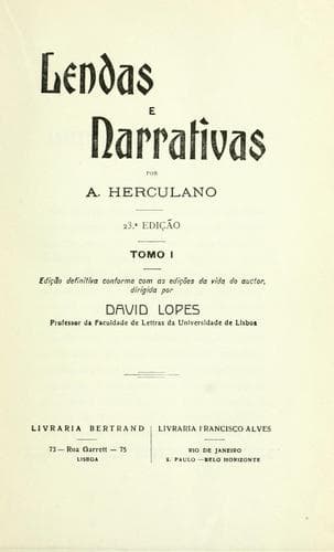 Tapa de Lendas e narrativas