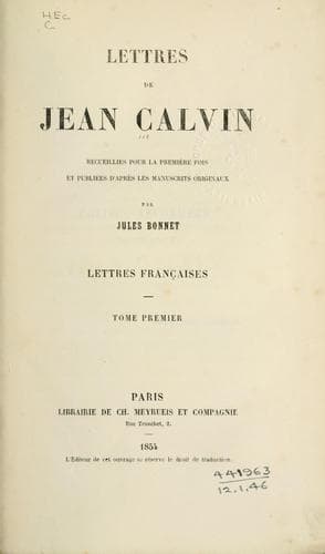 Tapa de Lettres