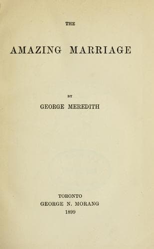 Tapa de The amazing marriage