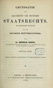 Tapa de Grundsätze des allgemeinen und deutschen Staatsrechts