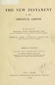 Tapa de The New Testament in the original Greek