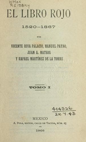 Tapa de El libro rojo, 1520-1867