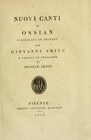 Tapa de Nuovi canti di Ossian