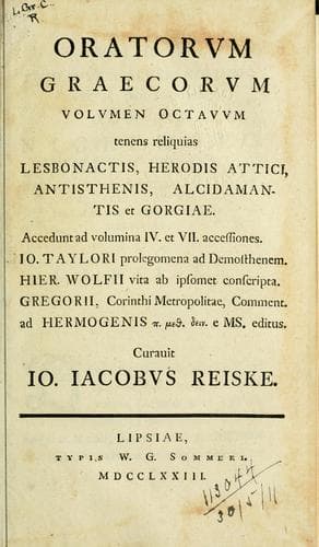 Tapa de Oratorum graecorum