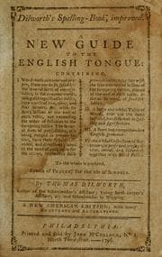 Tapa de Dilworth's spelling-book, improved
