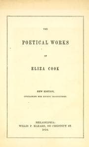Tapa de The poetical works of Eliza Cook