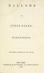 Tapa de Ballads and other poems