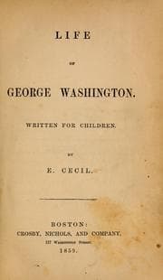 Tapa de Life of George Washington