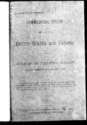 Tapa de Commercial union between the United States and Canada