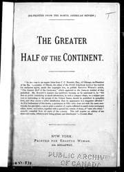 Tapa de The greater half of the continent