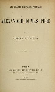 Tapa de Alexandre Dumas père
