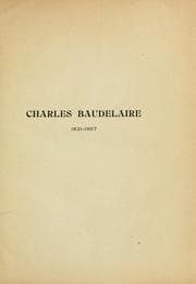 Tapa de Charles Baudelaire, 1821-1867